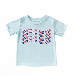 Kids Light Blue Graphic T-Shirt